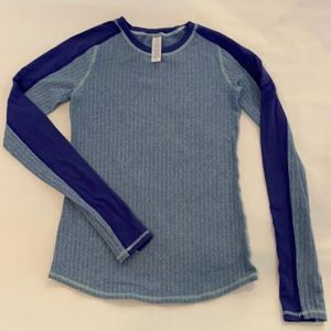 Girls Ivivva Blue/Purple Warm Long Sleeve Top, Size 12